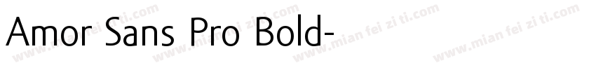 Amor Sans Pro Bold字体转换